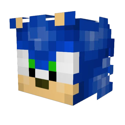 BoltzTrick Minecraft avatar head, 3D render