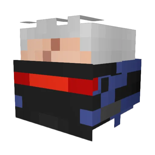 Boltzinger Minecraft avatar head, 3D render