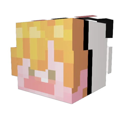 Boly0210 Minecraft avatar head, 3D render