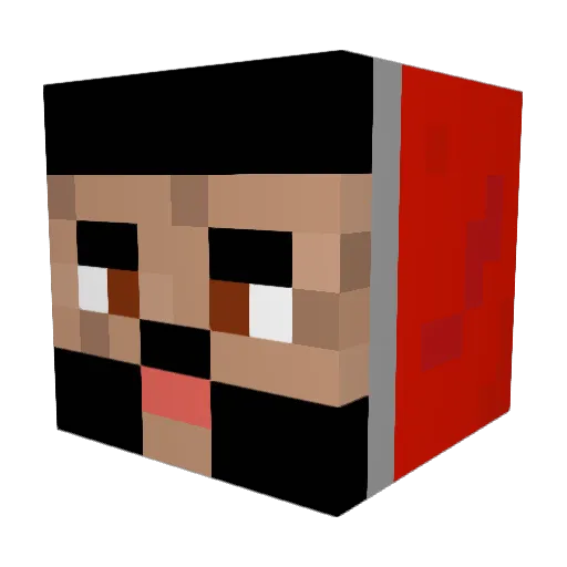 BombAtomica47 Minecraft avatar head, 3D render
