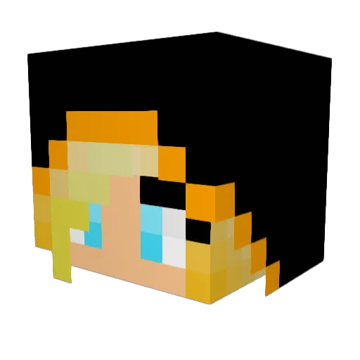 BombDotCom1328 Minecraft avatar head, 3D render