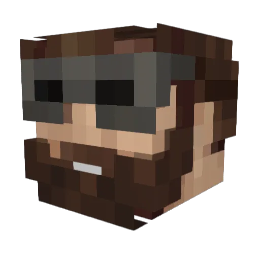 Bomb_mike Minecraft avatar head, 3D render