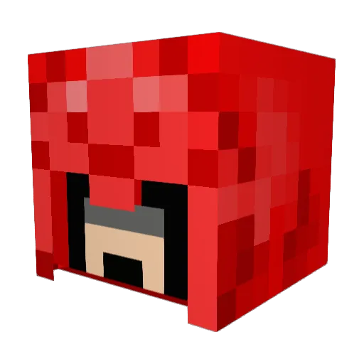 Bomba83 Minecraft avatar head, 3D render