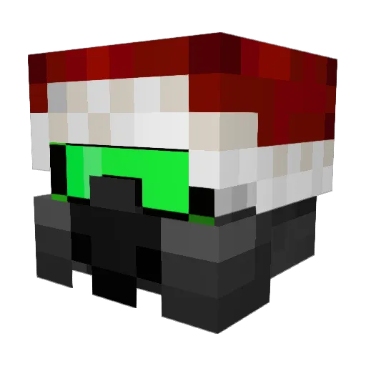 Bombardeio Minecraft avatar head, 3D render