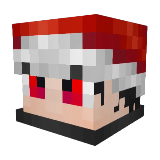 Bombardier98 Minecraft avatar head, 3D render