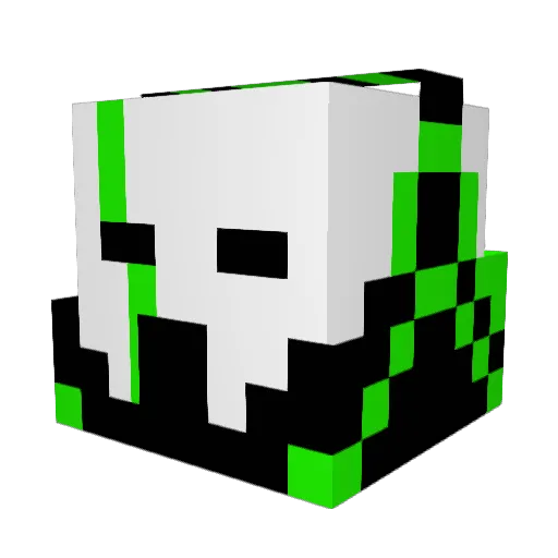 Bombaster95 Minecraft avatar head, 3D render