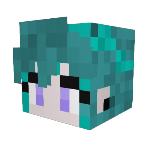 BombasticEmu Minecraft avatar head, 3D render