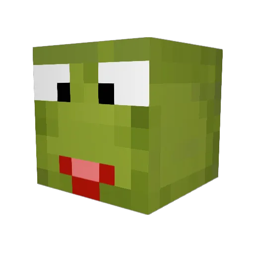 BombaticMrRust Minecraft avatar head, 3D render
