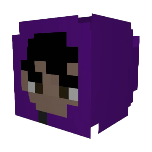 Bombax12 Minecraft avatar head, 3D render
