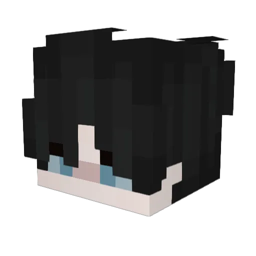 BombaySaphire Minecraft avatar head, 3D render