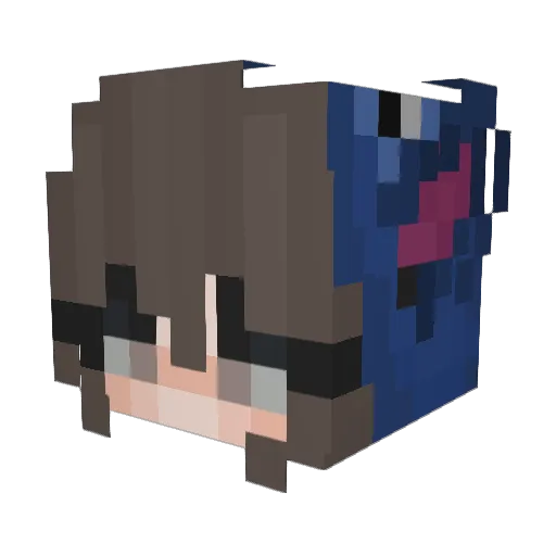 Bombel1206 Minecraft avatar head, 3D render