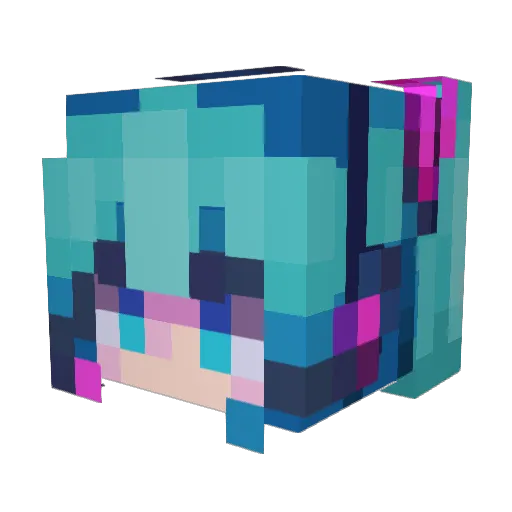 BombeliBombeli Minecraft avatar head, 3D render