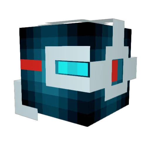 BomberPilot1 Minecraft avatar head, 3D render