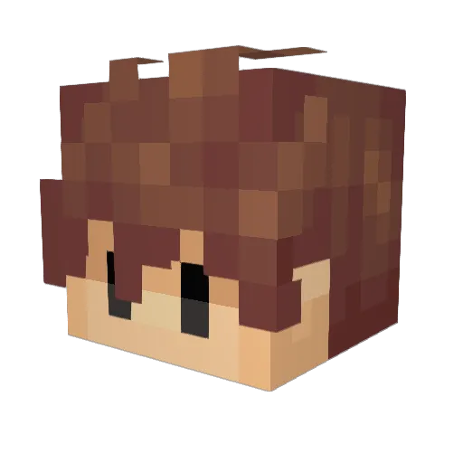Bomberfish7 Minecraft avatar head, 3D render