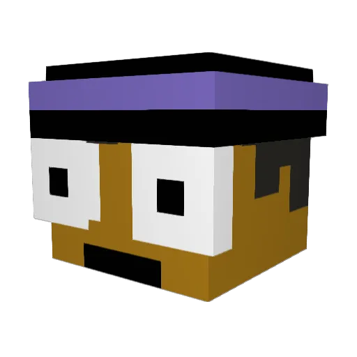 Bomberman20014 Minecraft avatar head, 3D render