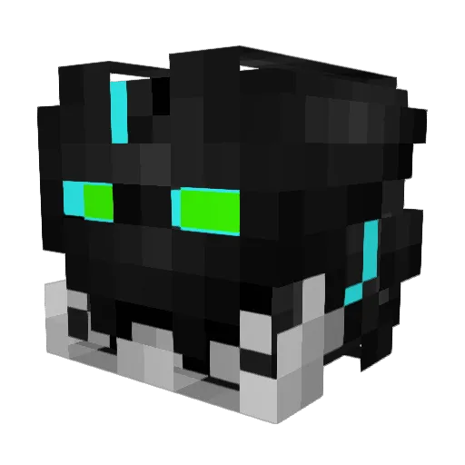 Bombernd Minecraft avatar head, 3D render