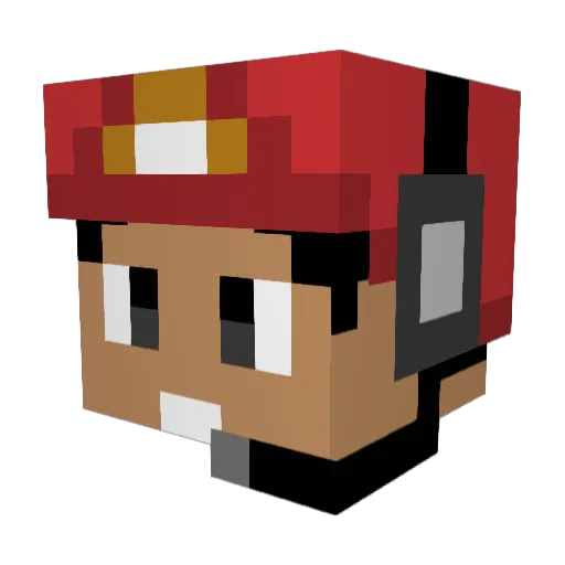 Bombero898 Minecraft avatar head, 3D render