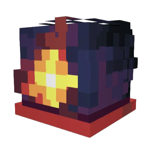 Bombix73 Minecraft avatar head, 3D render