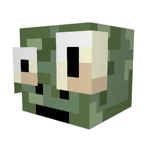 Bombolcris_18 Minecraft avatar head, 3D render