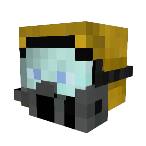 BombomDK Minecraft avatar head, 3D render