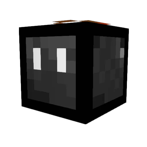Bombrobot Minecraft avatar head, 3D render