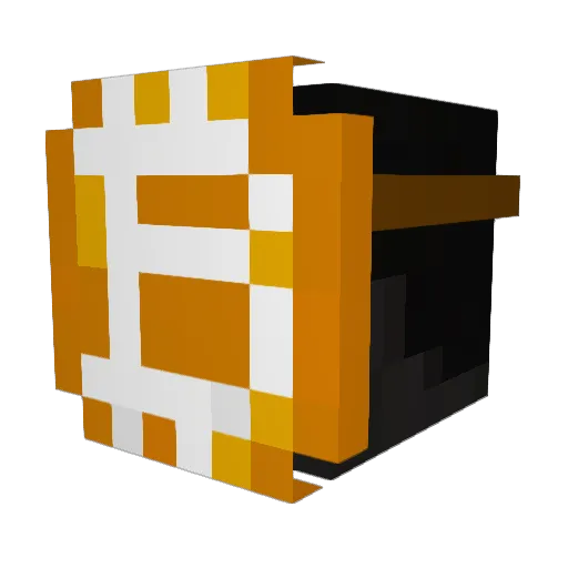 Bombshell Minecraft avatar head, 3D render