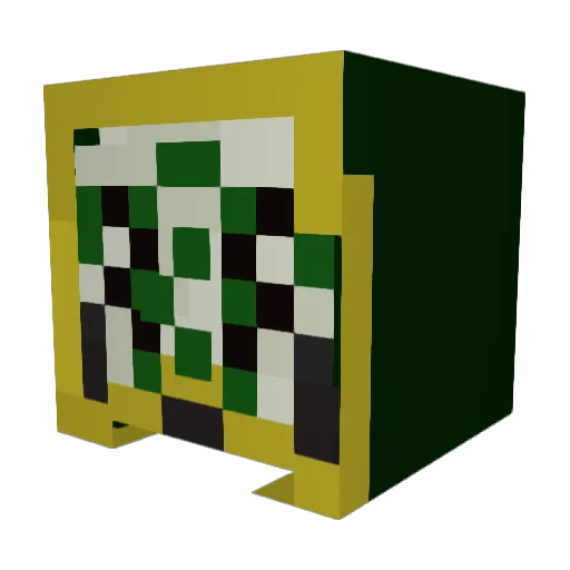 Bombsy_ Minecraft avatar head, 3D render