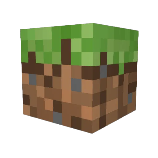 Bombzz Minecraft avatar head, 3D render