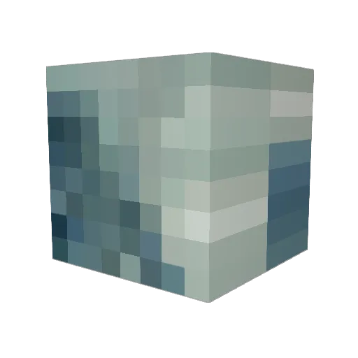 Bomega Minecraft avatar head, 3D render