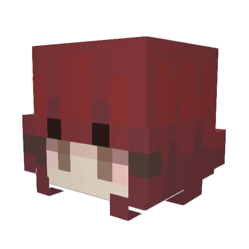 BomgoBoy Minecraft avatar head, 3D render