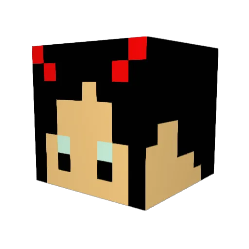 Bomin1101 Minecraft avatar head, 3D render