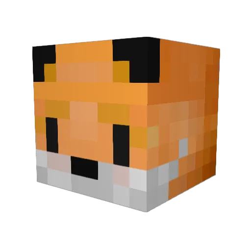 Bommy7 Minecraft avatar head, 3D render