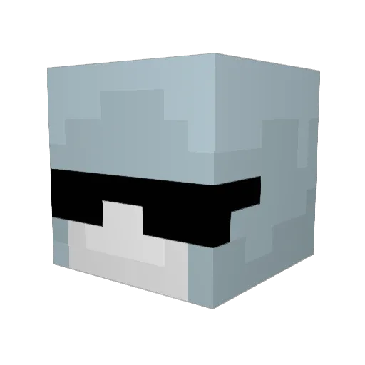 Bomo9710 Minecraft avatar head, 3D render