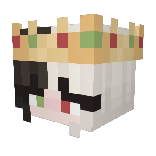 Bon85 Minecraft avatar head, 3D render