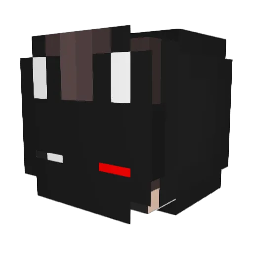 BonBonJon Minecraft avatar head, 3D render