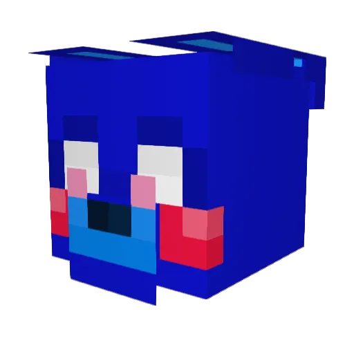 BonBon_7 Minecraft avatar head, 3D render