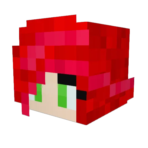 BonBon_JellyBean Minecraft avatar head, 3D render