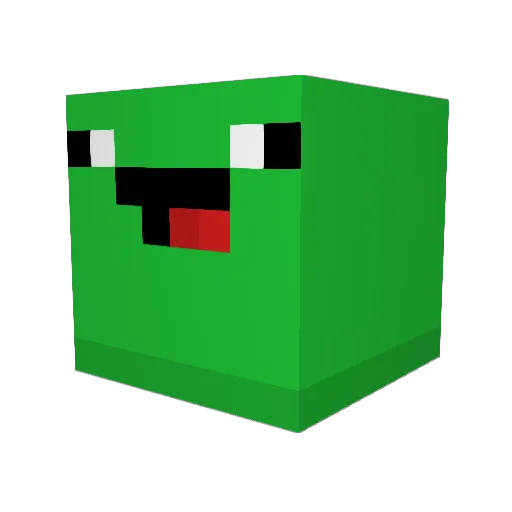 BonDockle Minecraft avatar head, 3D render