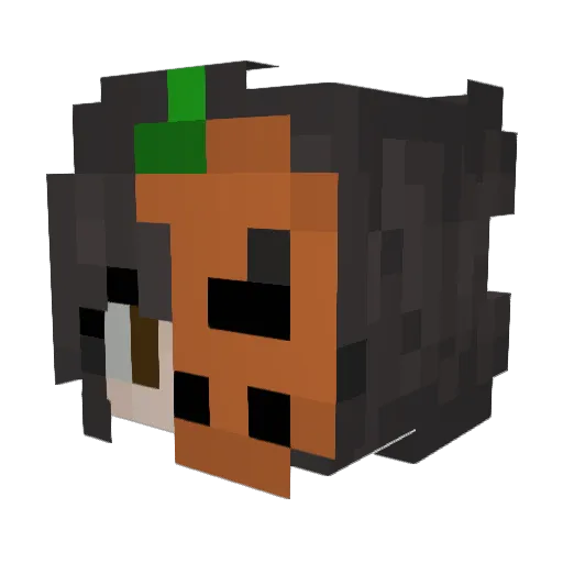 BonJacobs Minecraft avatar head, 3D render