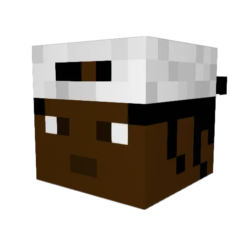 BonVibes Minecraft avatar head, 3D render