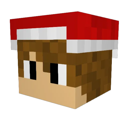 BonX2 Minecraft avatar head, 3D render