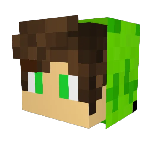 Bon__Gripper Minecraft avatar head, 3D render