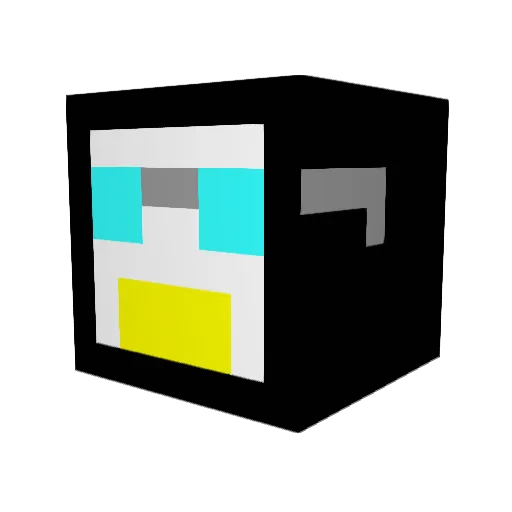 Bonabart Minecraft avatar head, 3D render