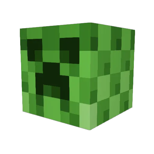 Bonapartisme Minecraft avatar head, 3D render