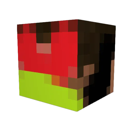 Bonce Minecraft avatar head, 3D render