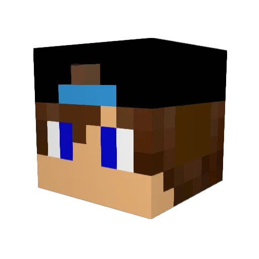 BondBreaker Minecraft avatar head, 3D render