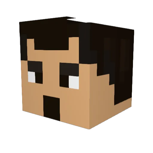 BondJamesBond121 Minecraft avatar head, 3D render