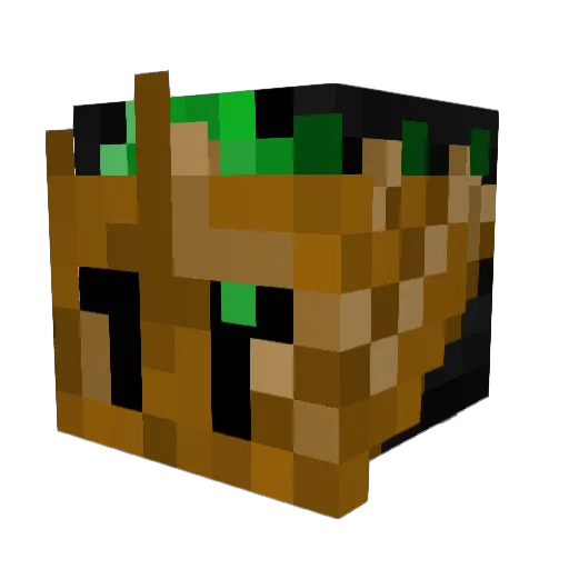 BoneBuilder Minecraft avatar head, 3D render