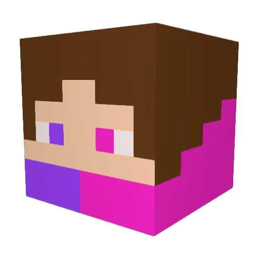 BoneCrusher6 Minecraft avatar head, 3D render