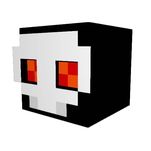 BoneHehd Minecraft avatar head, 3D render